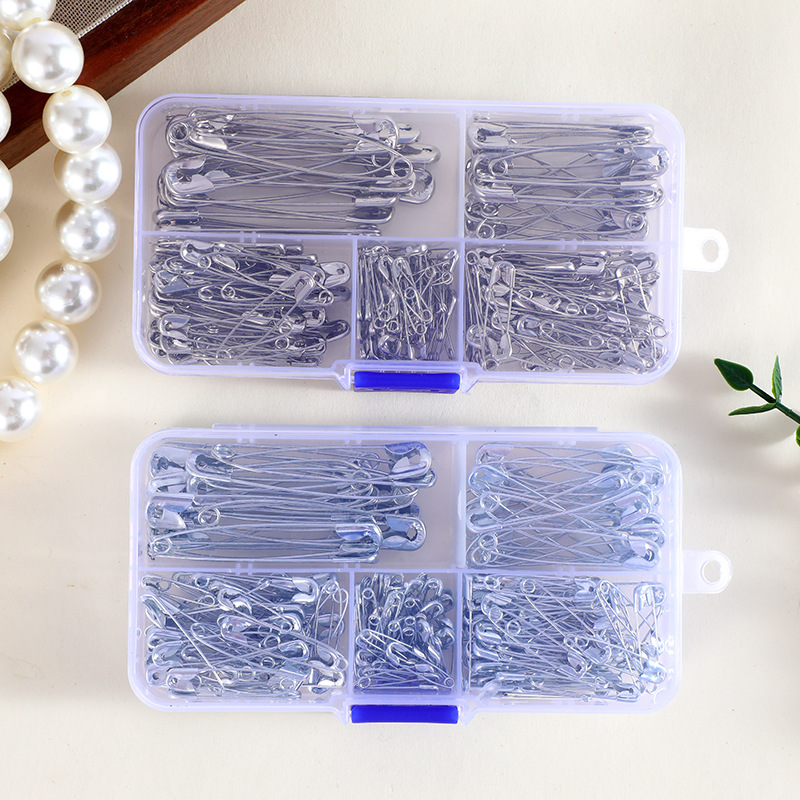 Silver Safety Pins Kit With St - Craft Embellishment Storage 评论和价格