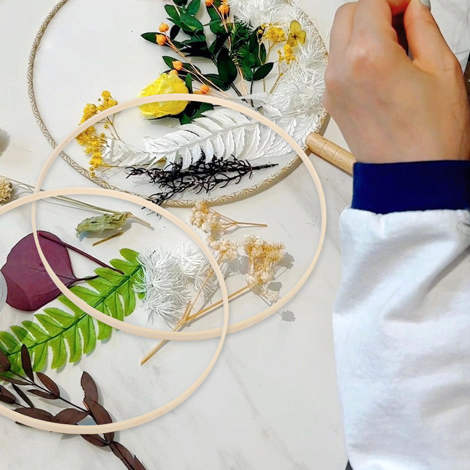 10 Pcs Rings Embroidery Hoop W - Embroidery Craft 评论和价格