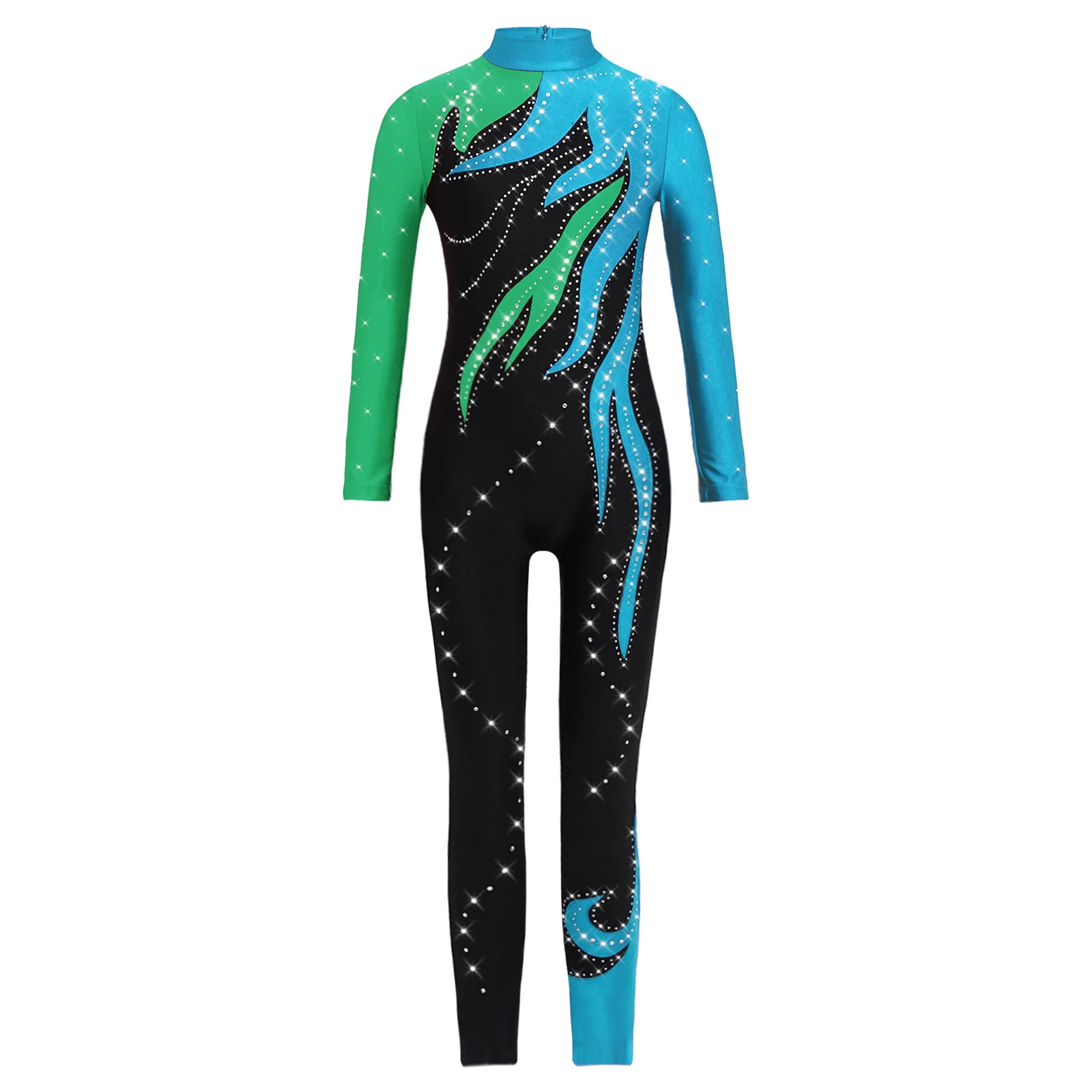 Rhythmic Gymnastics Leotards F - Rhinestone Banding Trim 评论和价格