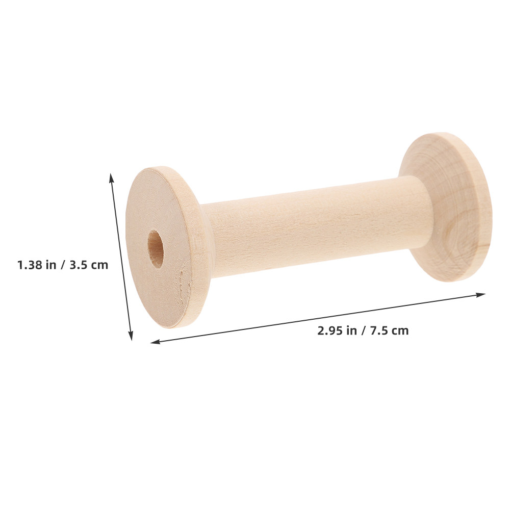 4Pcs Wooden Bobbin Set Handcra - Embroidery Craft 评论和价格