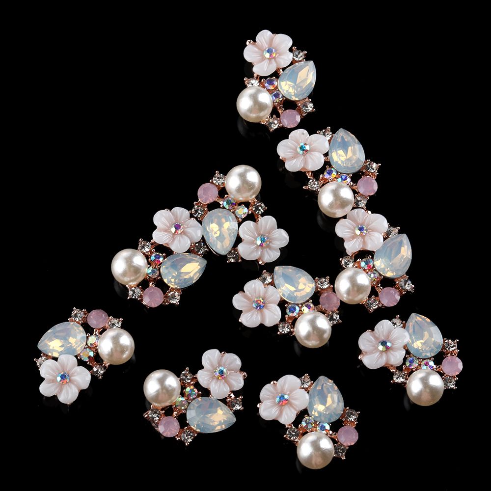 10PCS Plating Apparel Flatback - Sew On Rhinestone 评论和价格