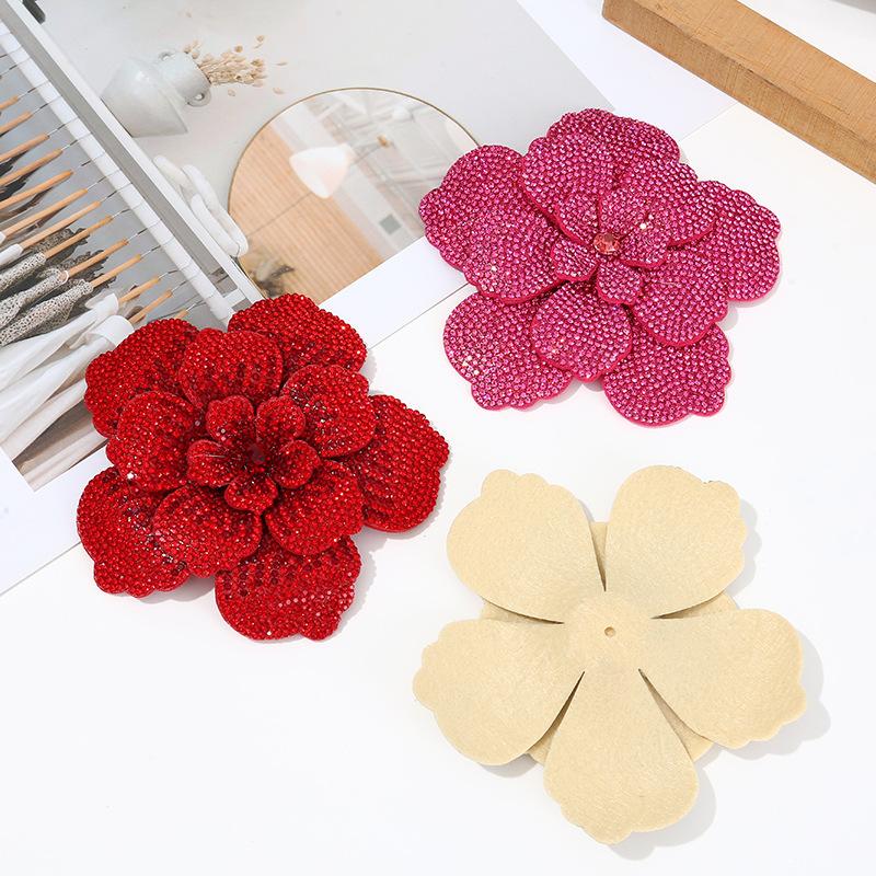 1pc Three-dimensional Camellia - Sew On Rhinestone 评论和价格