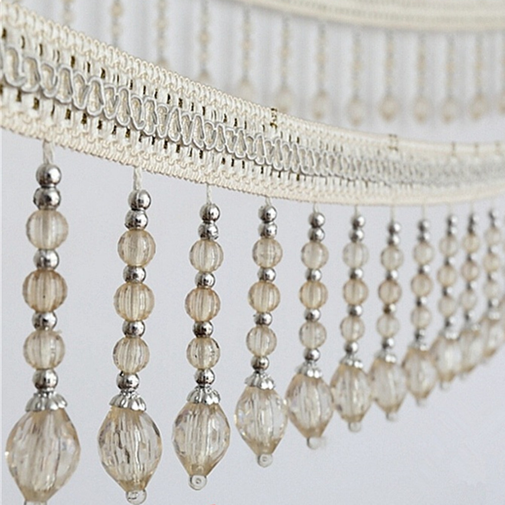 6yards Briaded Hanging Beads T - Fringe Ribbon Sewing 评论和价格
