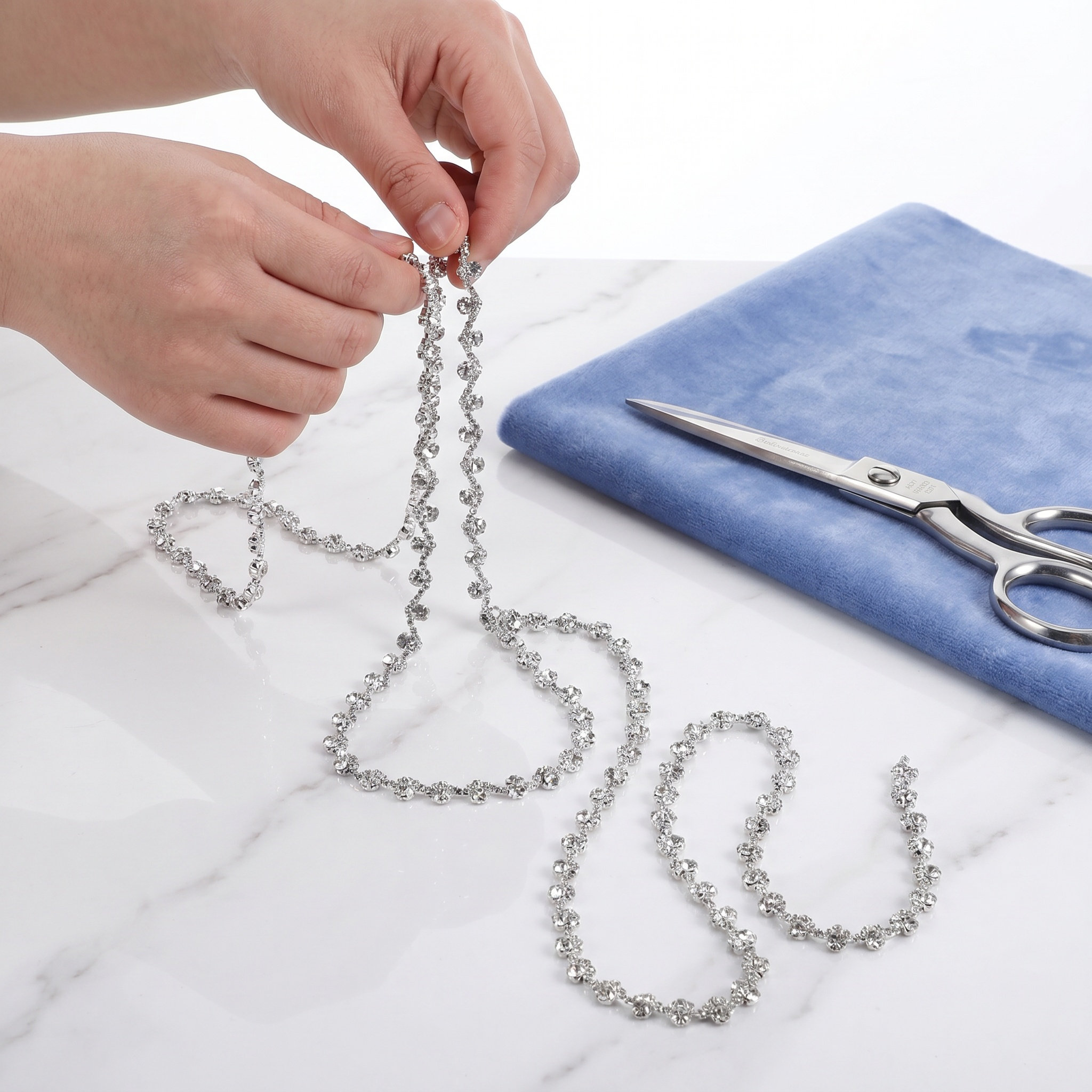 Rhinestone Chain Trim Crystal  - Sew On Rhinestone 评论和价格