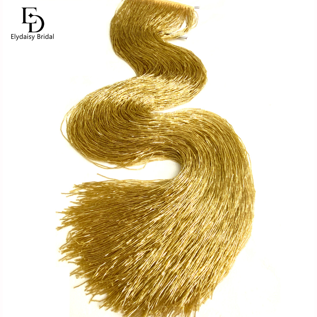 ELYDAISY 1Meter Length Champag - Fringe Ribbon Sewing 评论和价格