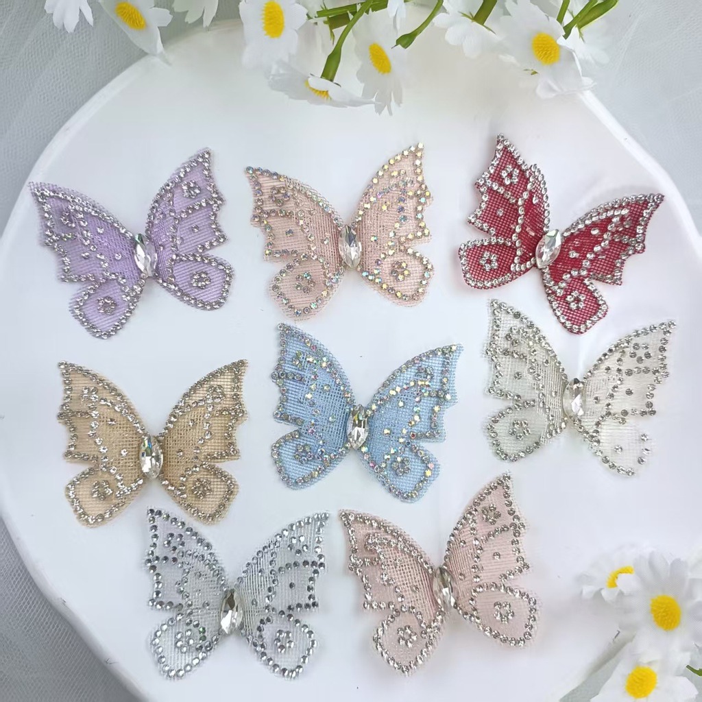 Rhinestone Butterfly Lace Appl - Sew On Rhinestone 评论和价格